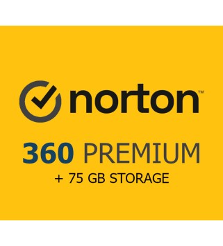 Norton 360 Premium + Utilities Ultimate 2025 1 Jahr / 10 Geräte + 75 GB Cloud Storage Key EUROPE
